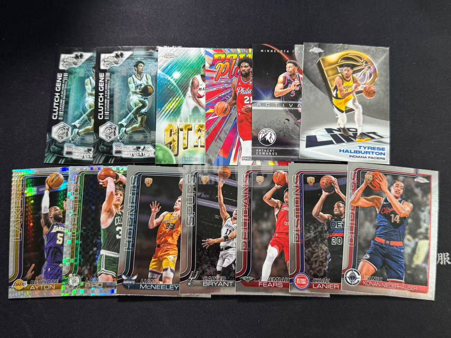 【梦卡拍卖】2025-26 Topps Chrome Update 一图打包 斯托克顿 利拉德 艾顿 哈里伯顿 爱德华兹 伯德 #DD# 王姐