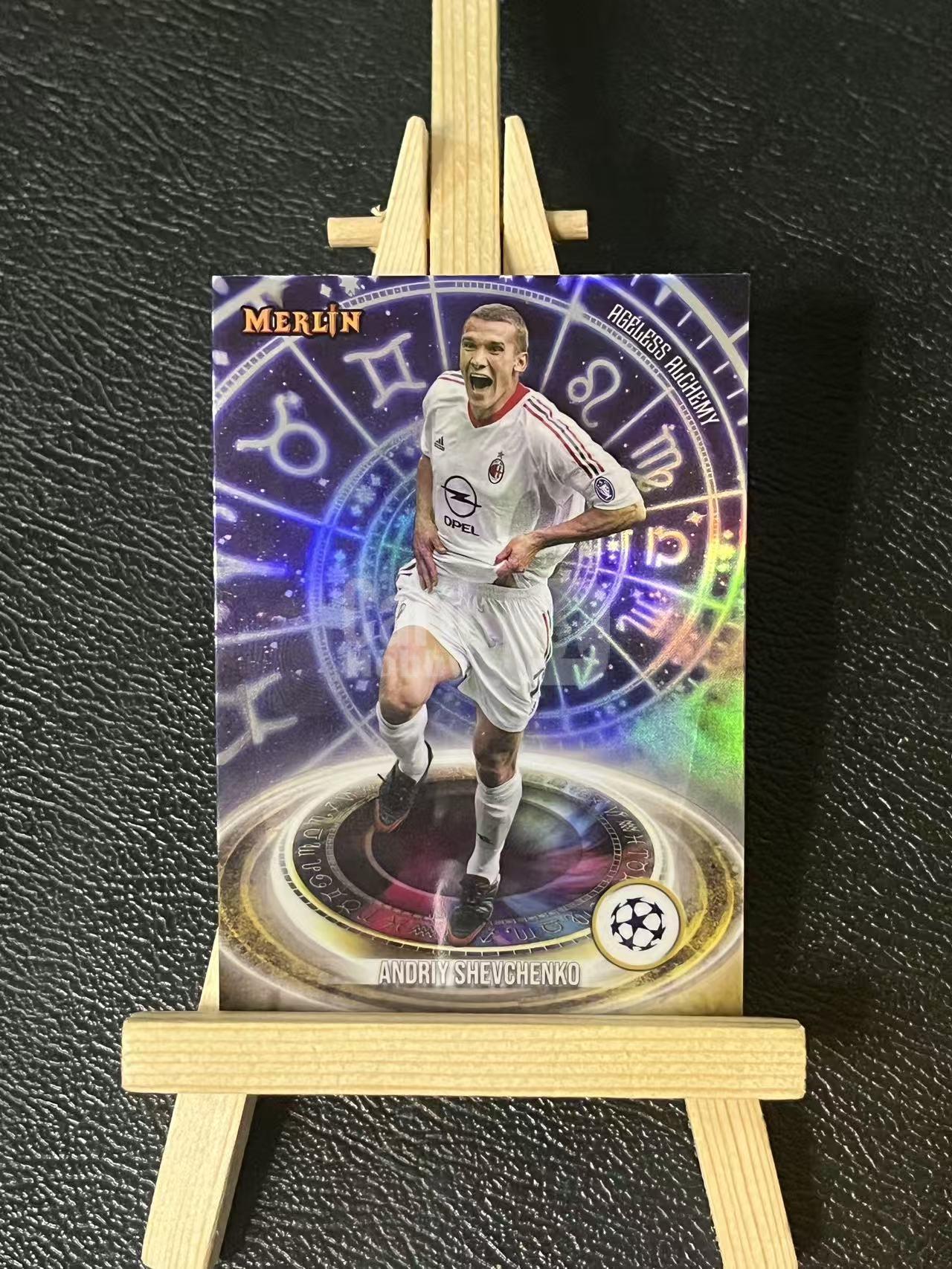 2024 Topps merlin Andriy Shevchenko 舍甫琴科 AC米兰 特卡 欧冠 梅林 银折 实卡精美 卡品如图 LZ5