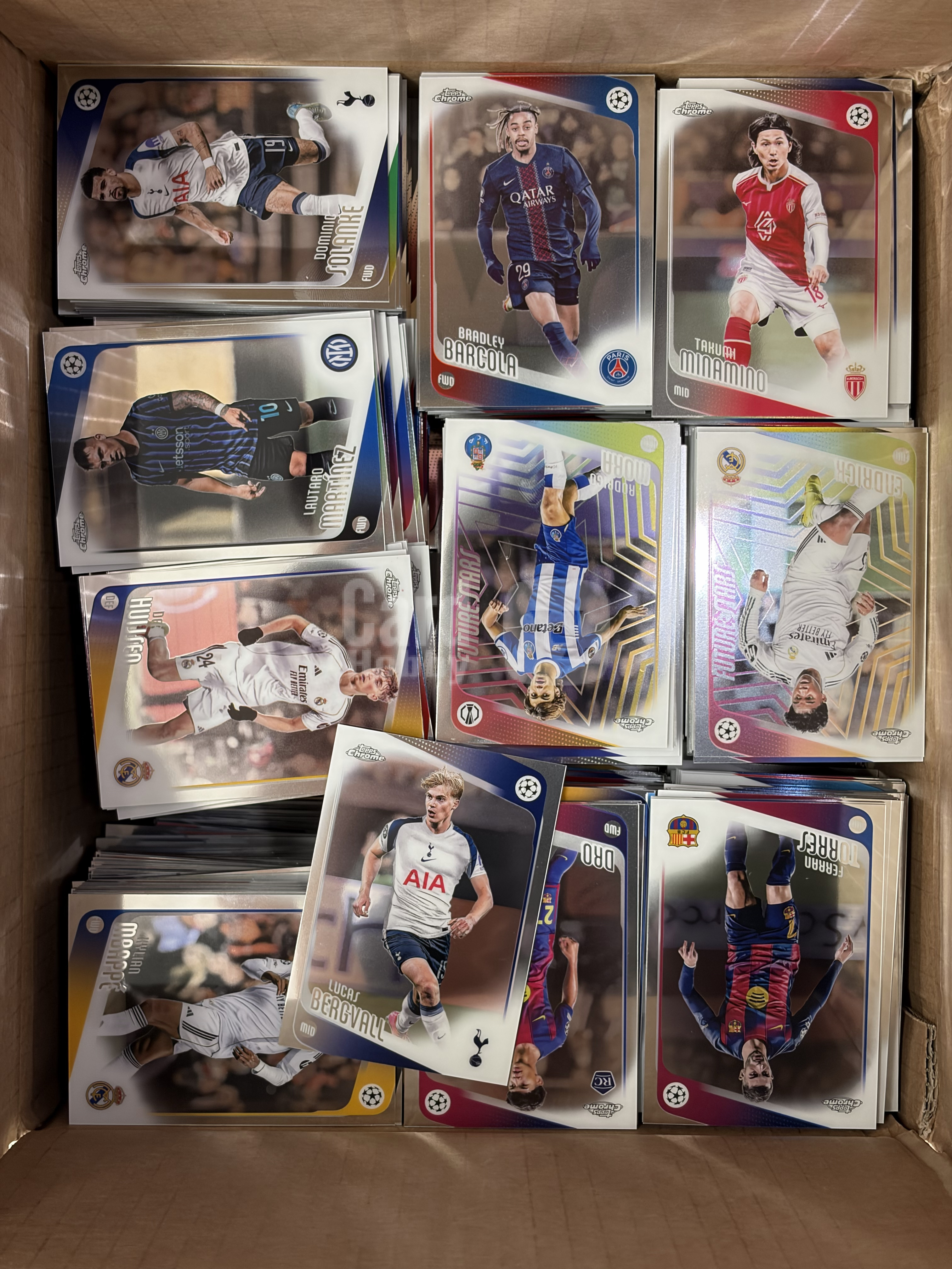 2025-26 Topps Chrome Base 欧战TC 2150张左右 整箱base打包 不保人物不保卡品 巴塞罗那皇家马德里等 随机出现好人base 可博金球回购 顺丰到付介意勿拍 #8