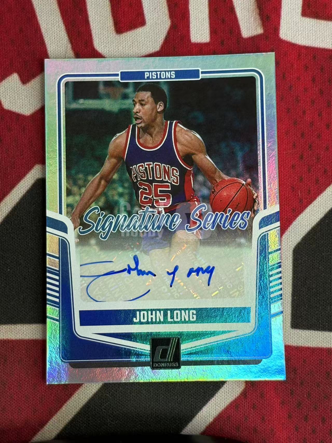 2024-25 PANINI DONRUSS OPTIC 杜蕾斯系列 John Long 活塞名宿 约翰朗 签字卡 SS签 银折 折射【烂臭嘴拍卖】