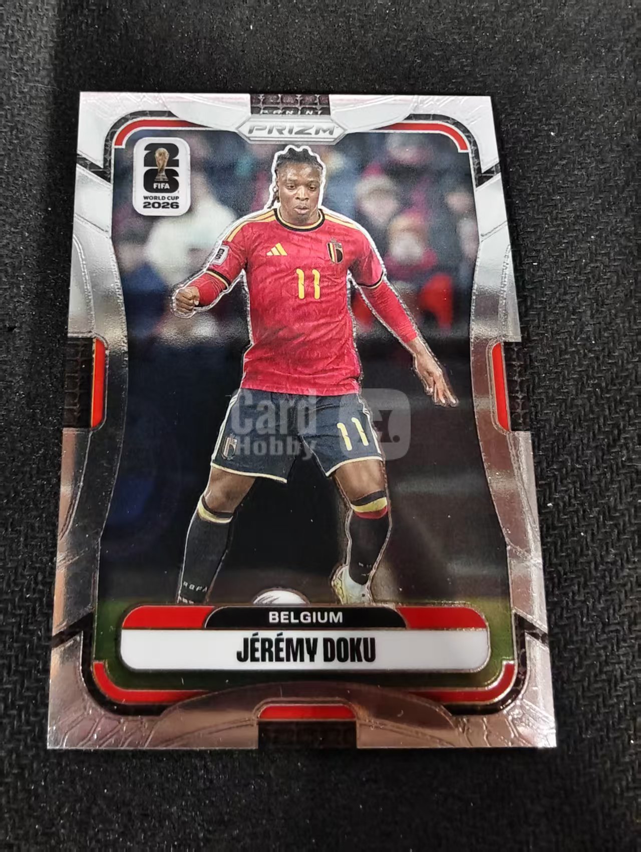 2026 Panini World Cup Prizm Jeremy Doku 多库 曼城 比利时 PZ世界杯 划痕 边角瑕疵#152
