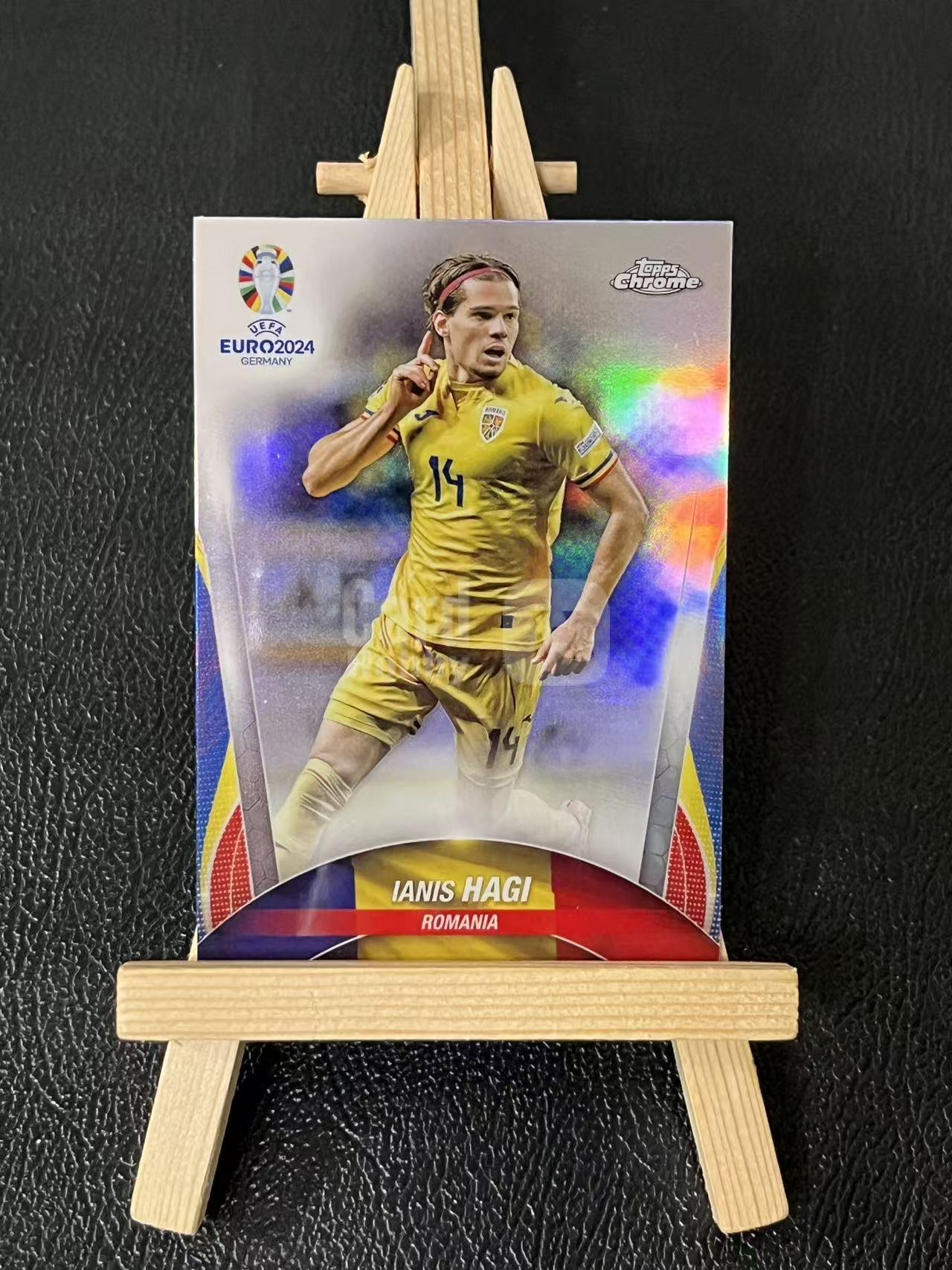 2024 Topps Chrome Ianis Hagi 亚尼斯 哈吉 罗马尼亚 银折 欧洲杯 实卡精美 卡品如图 LA-1
