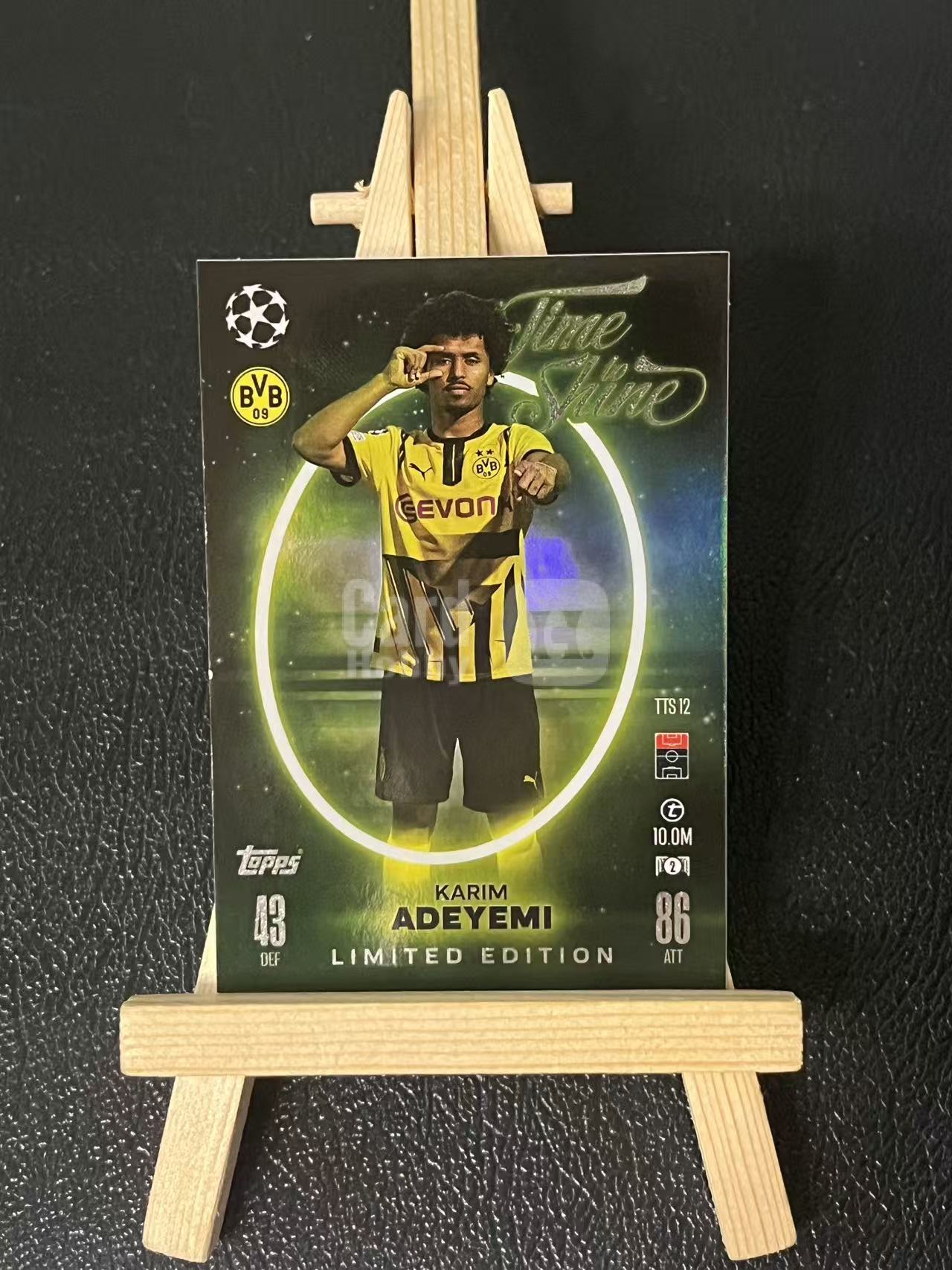 2024-25 Topps Match Attax Karim Adeyemi 阿德耶米 德国 巴萨 多特蒙德 特卡 银折 欧冠 实卡精美 卡品如图 LZL8