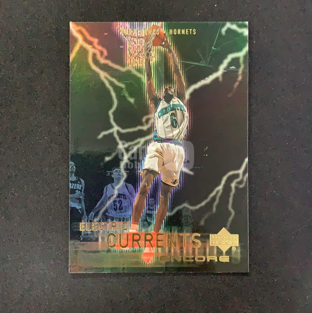 2000 Upper Deck Electric currents Eddie Jones 【SC拍卖】黄蜂 埃迪琼斯 高压电 闪电特卡 经典老特 折射 收藏必备(兔哥)