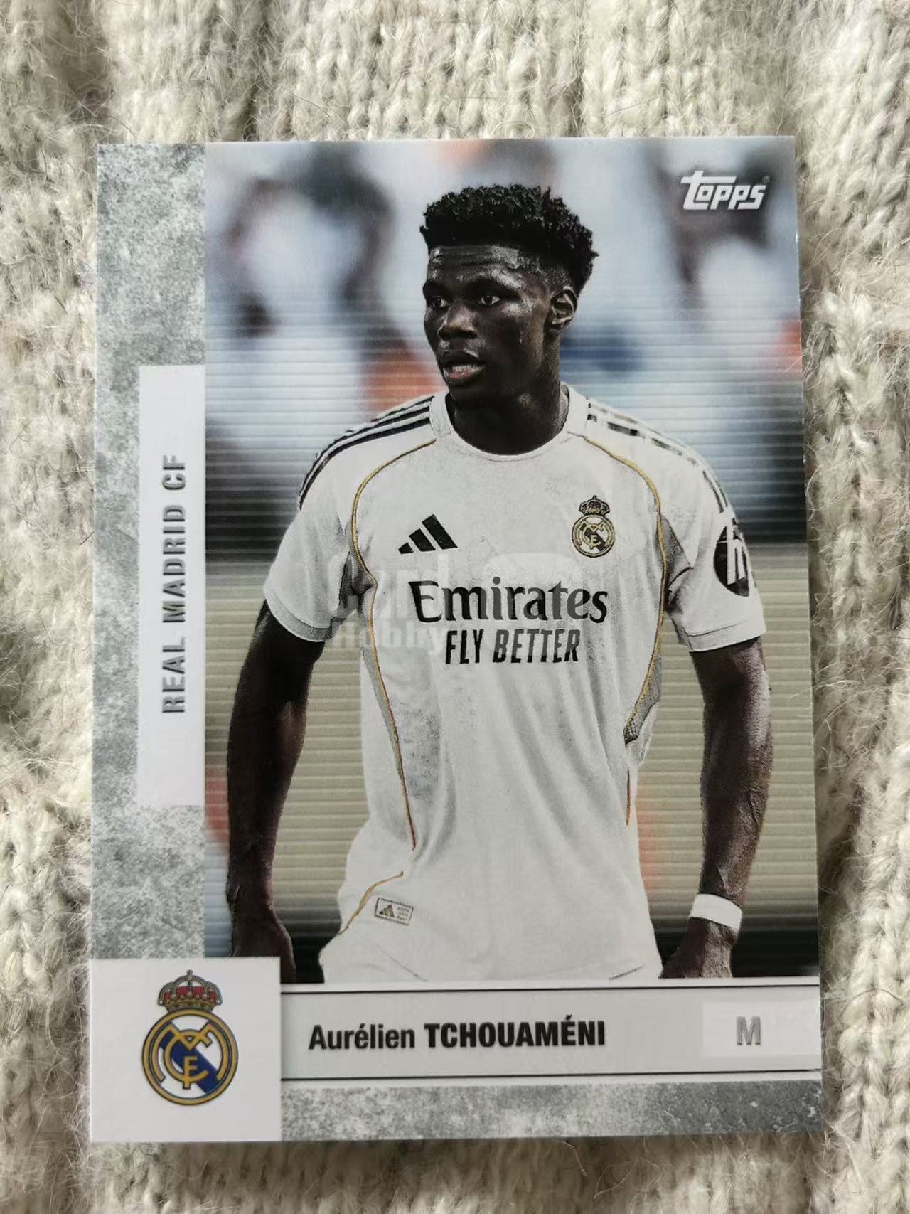 2024 Topps 皇马队盒 Aurélien Tchouaméni 奥雷利昂・楚阿梅尼 - 皇马法国后腰,防守硬朗拦截强悍,兼具出球能力,球队中场屏障,凑套必备