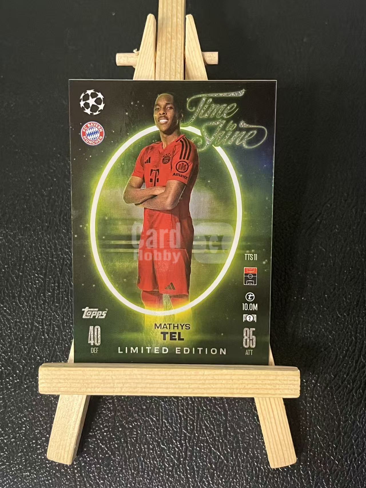 2024-25 Topps Match Attax mathys tel 马蒂斯 特尔 拜仁 特卡 银折 欧冠 实卡精美 卡品如图 LZL8