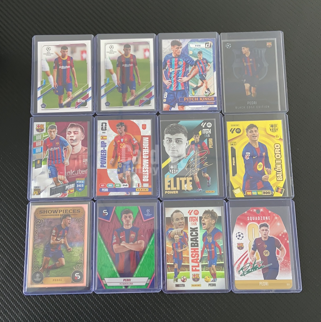 【小牛代拍】2024-25 Topps Match Attax Pedri Pedri 佩德里 签字 绿笔印签 Squadzone 异形切割 实卡好看 巴萨 打包 卡品如图(车仔面)
