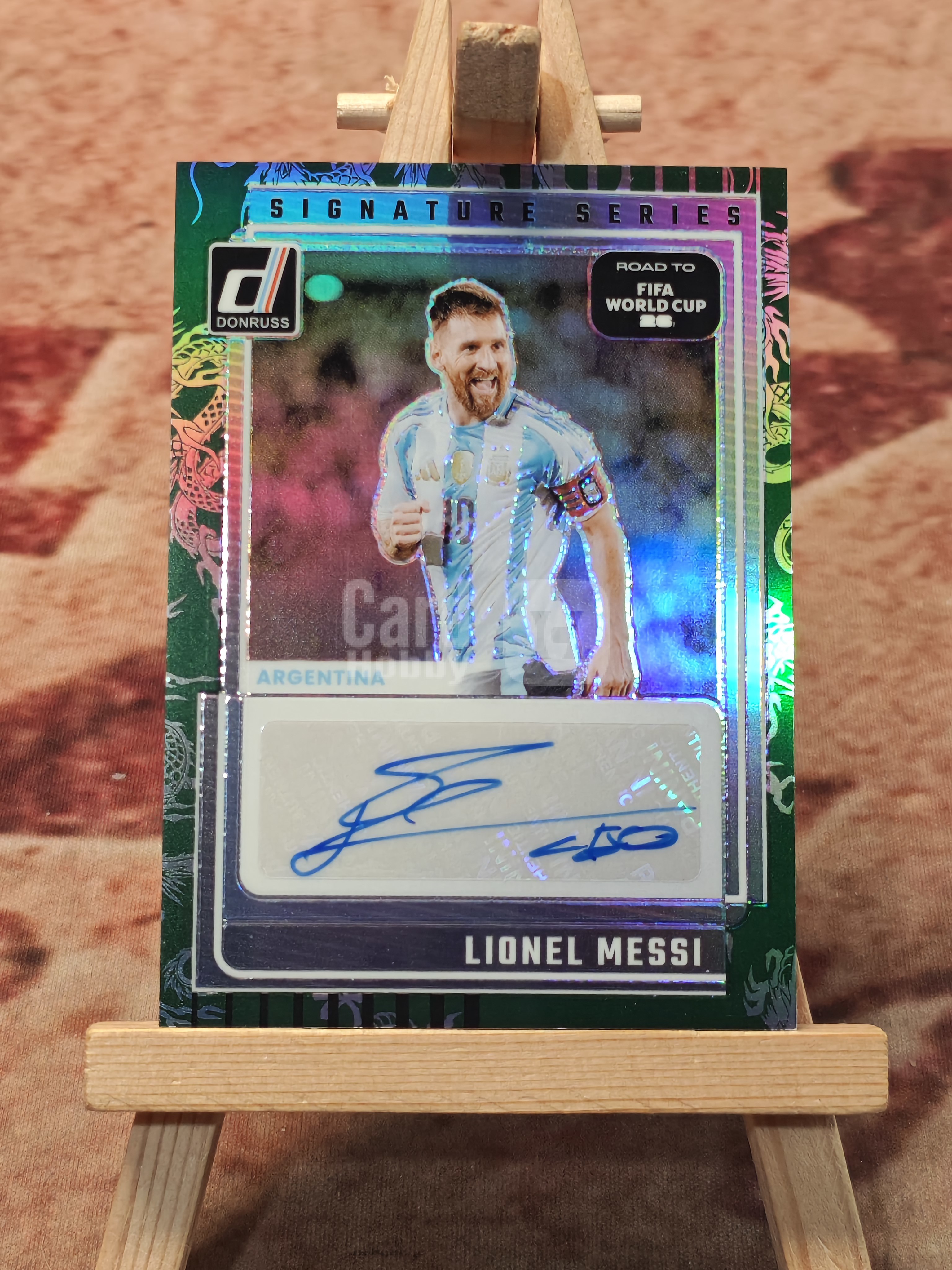 2025-26 Panini Donruss Lionel Messi 【科科代卖 CM】梅西 球王 阿根廷 世界杯之路 绿折射 龙纹折 ...