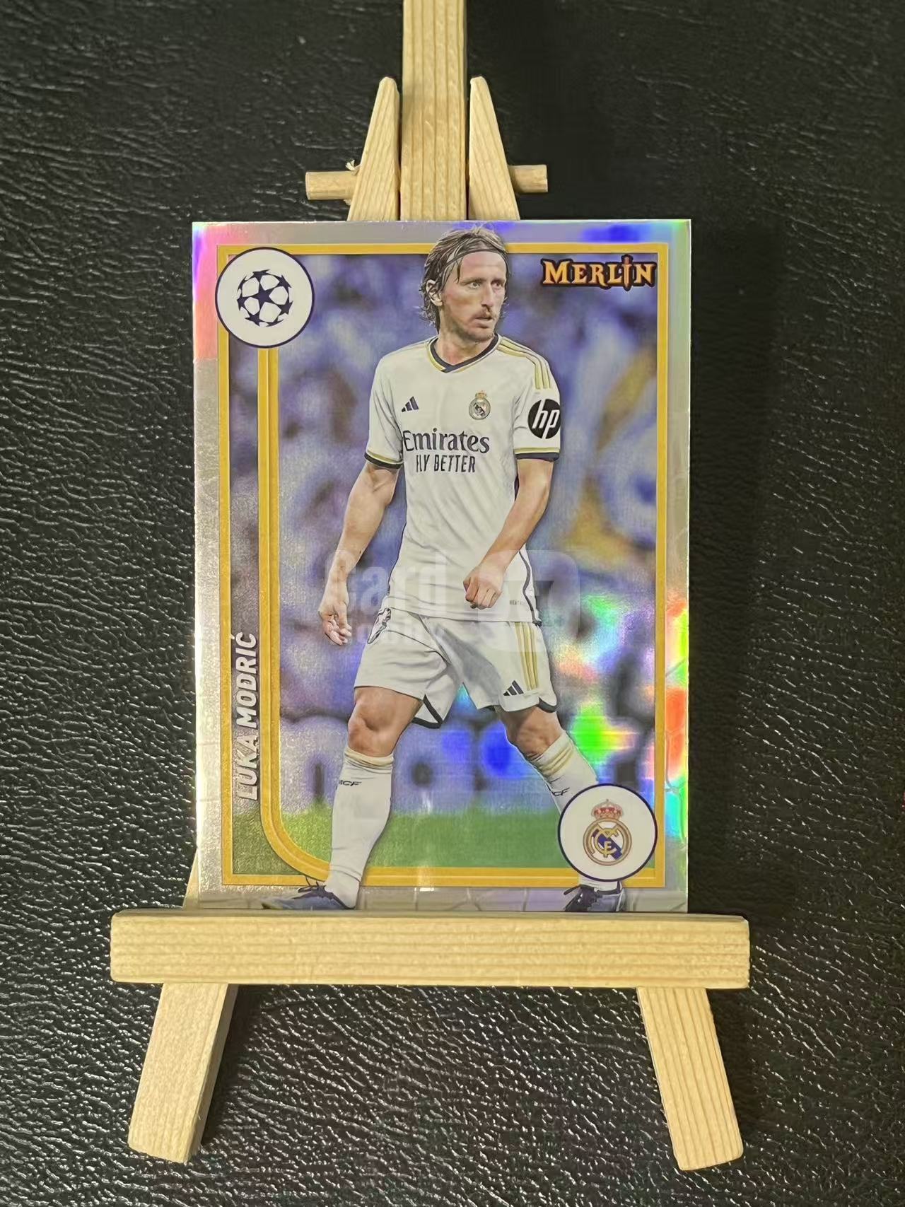 2024 Topps merlin Luka Modric 莫德里奇 克罗地亚 皇马 欧冠 银折 实卡精美 卡品如图 LZ5