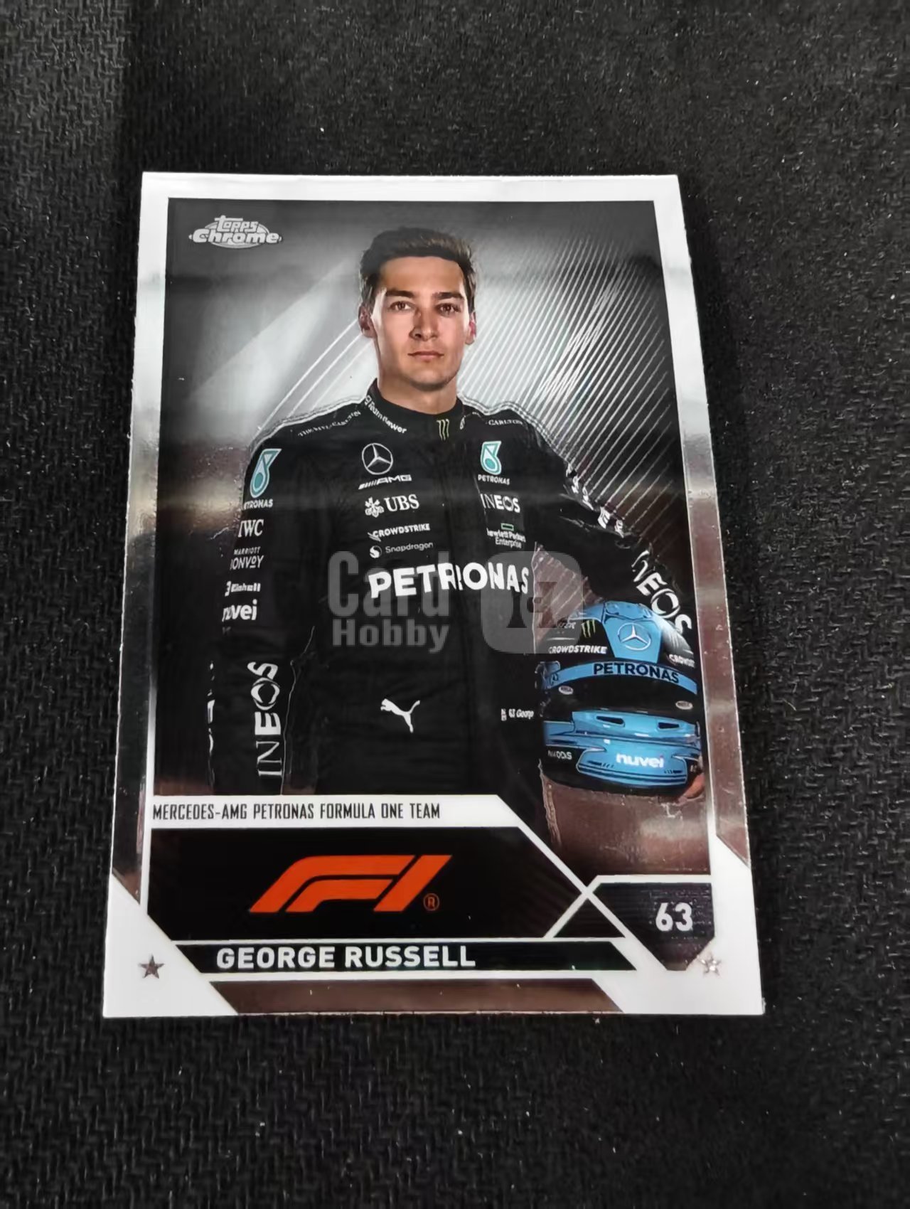 2023 Topps Chrome F1 George Russell 乔治 拉塞尔 梅赛德斯车队 划痕 边角瑕疵 #13