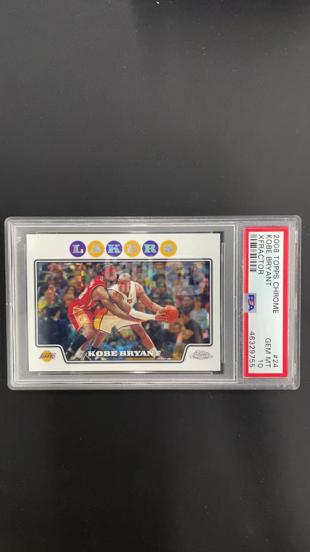 2008 Topps Chrome Kobe Bryant 【EC代卖】湖人 科比 布莱恩特 X折 棋盘折 格子折 276/288编 经典 对位 詹姆斯 老特 评级 psa10 SQQ29