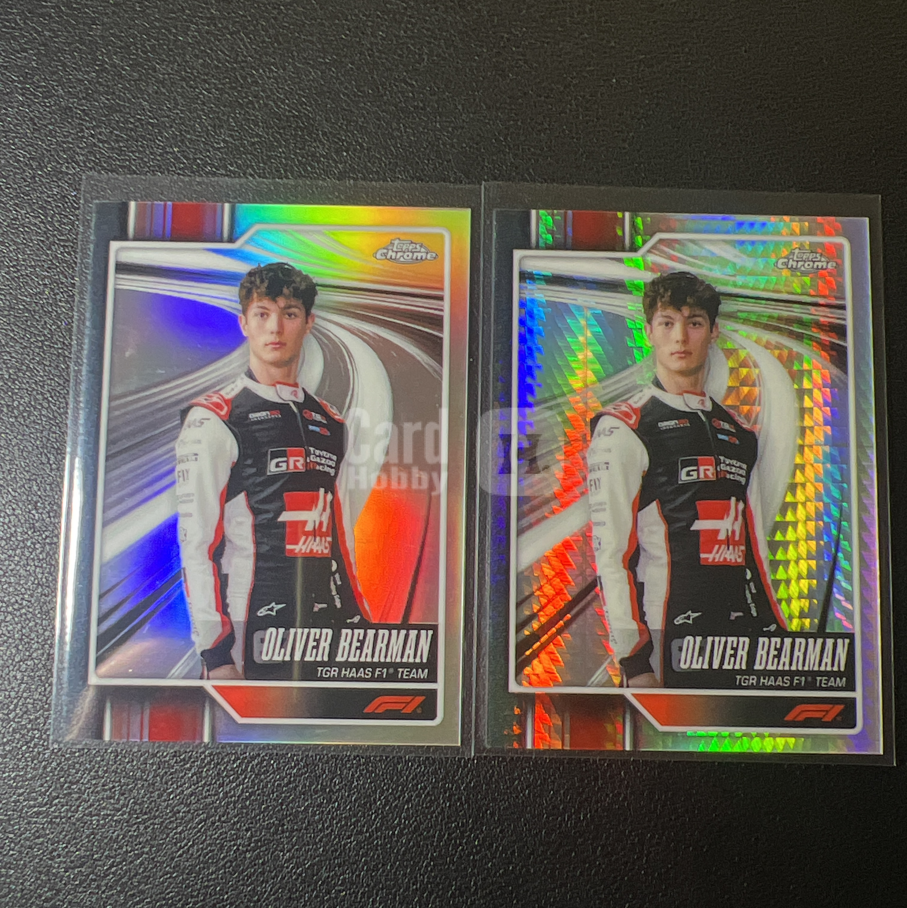 【鲨鱼代卖】2026 topps chrome F1 Oliver Bearman 贝尔曼 哈斯 银棱镜折 银折 base lot FY4065