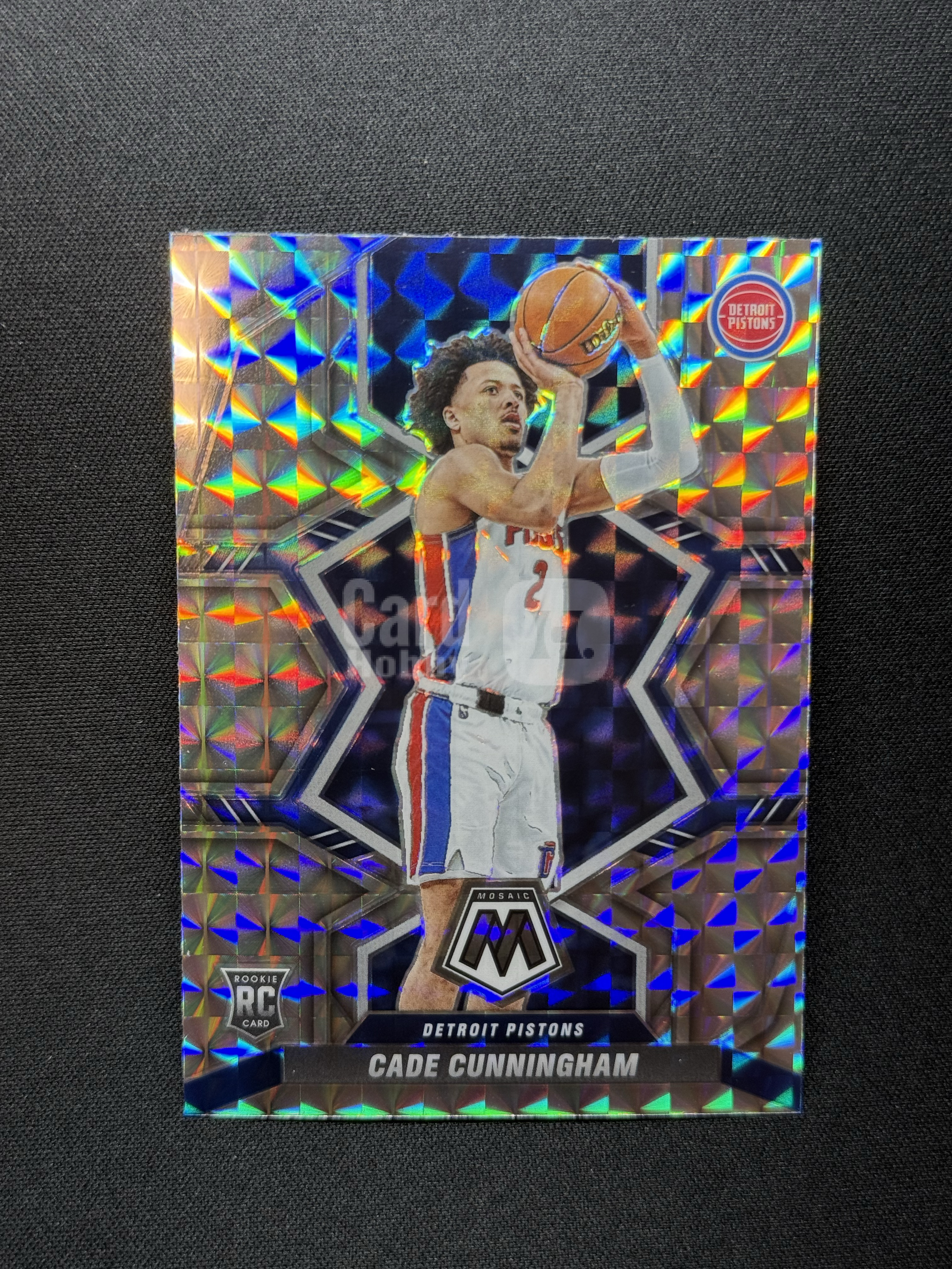 2021-22 Panini Mosaic Cade Cunningham RC 【小贝代拍】马赛克 活塞 新秀 CC 凯德 康宁汉姆 银马赛克折 瑕疵如图 拍前看描述 H WAITAK