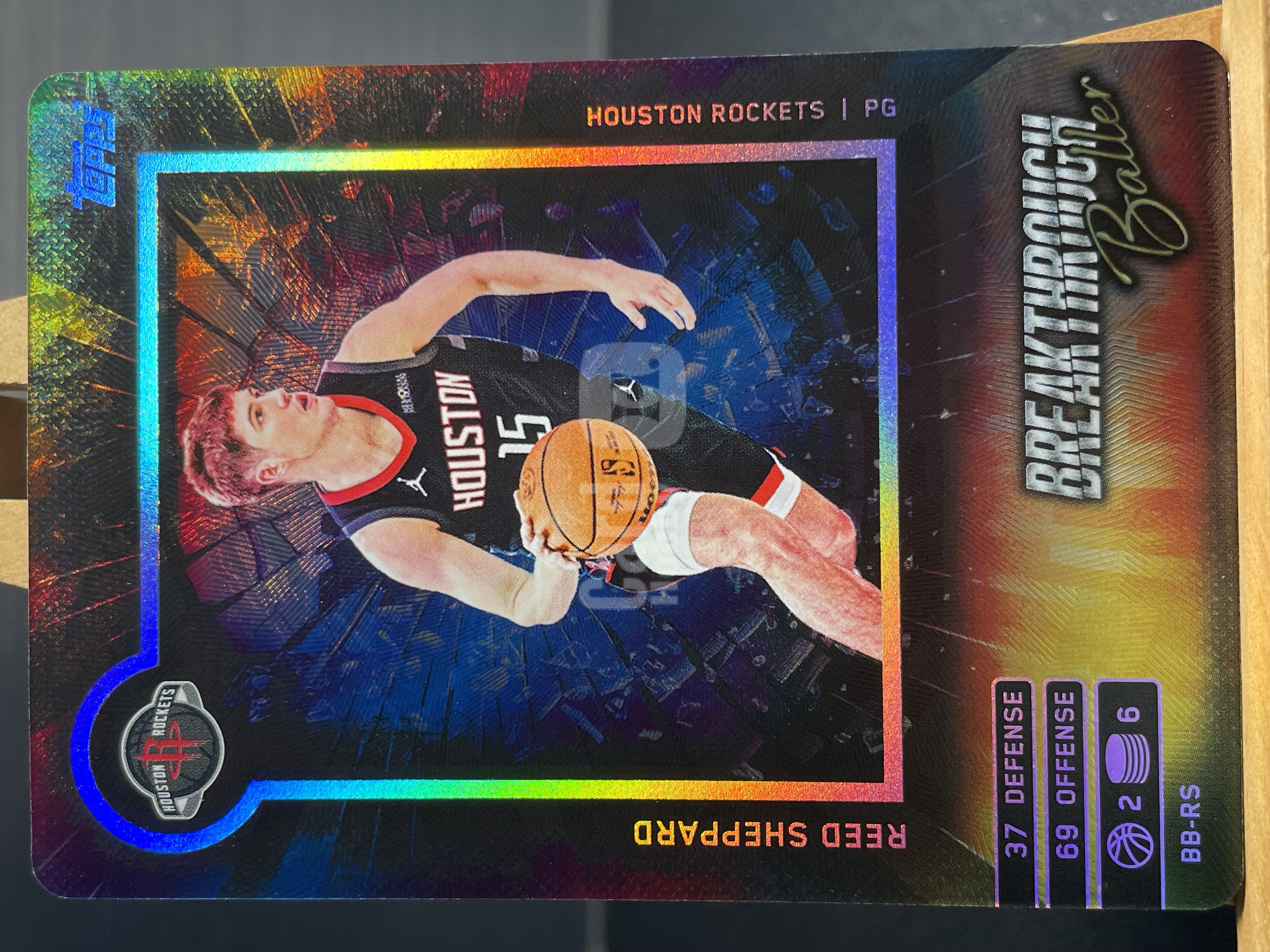 (T3) 2025 TOPPS 折射  里德 谢泼德 火箭  实卡好看 收藏凑套必备 卡品如图！！！