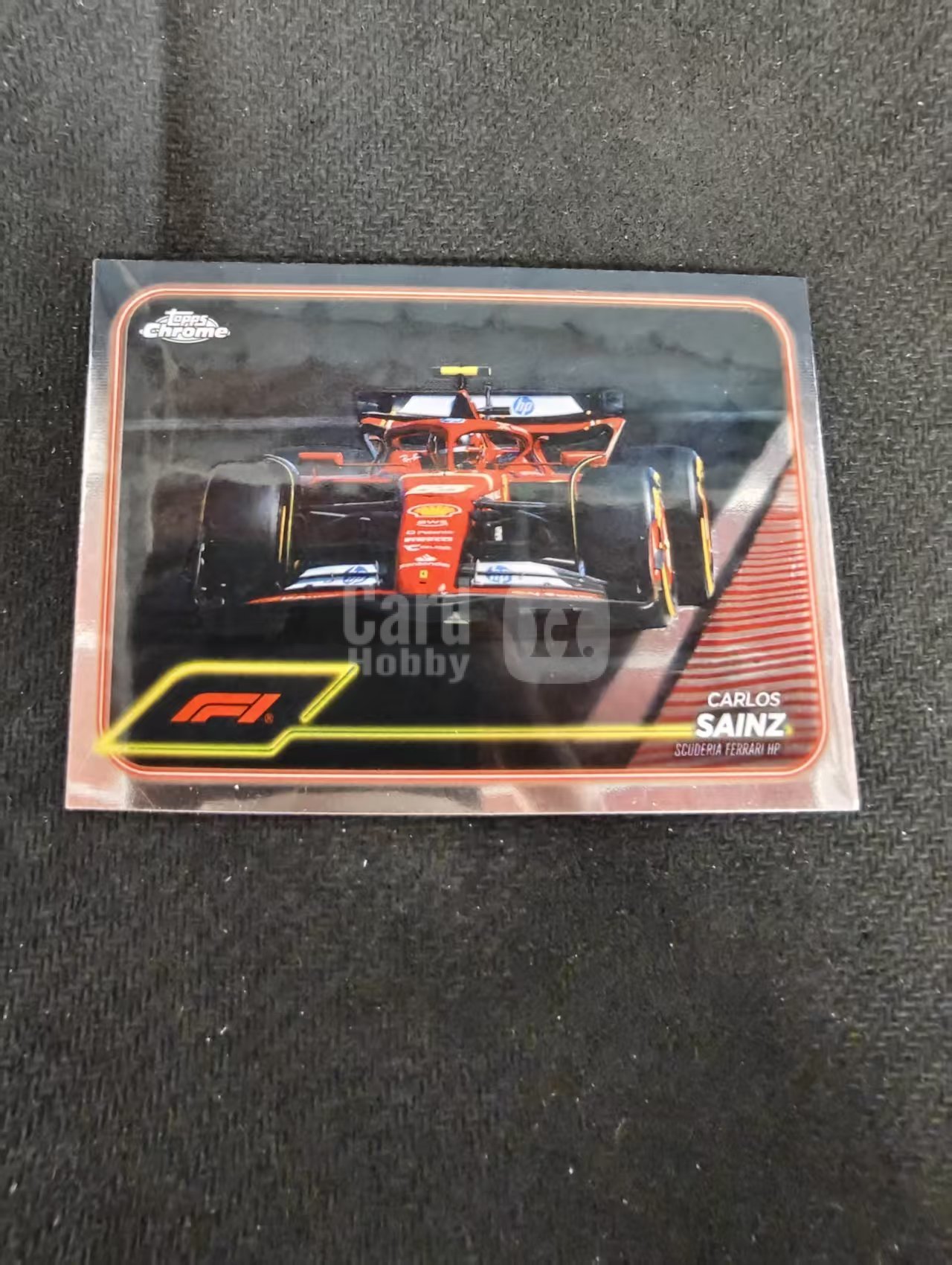 2024 Topps Chrome Carlos Sainz 卡洛斯 赛恩斯 法拉利车队 F1 划痕 边角瑕疵 #76