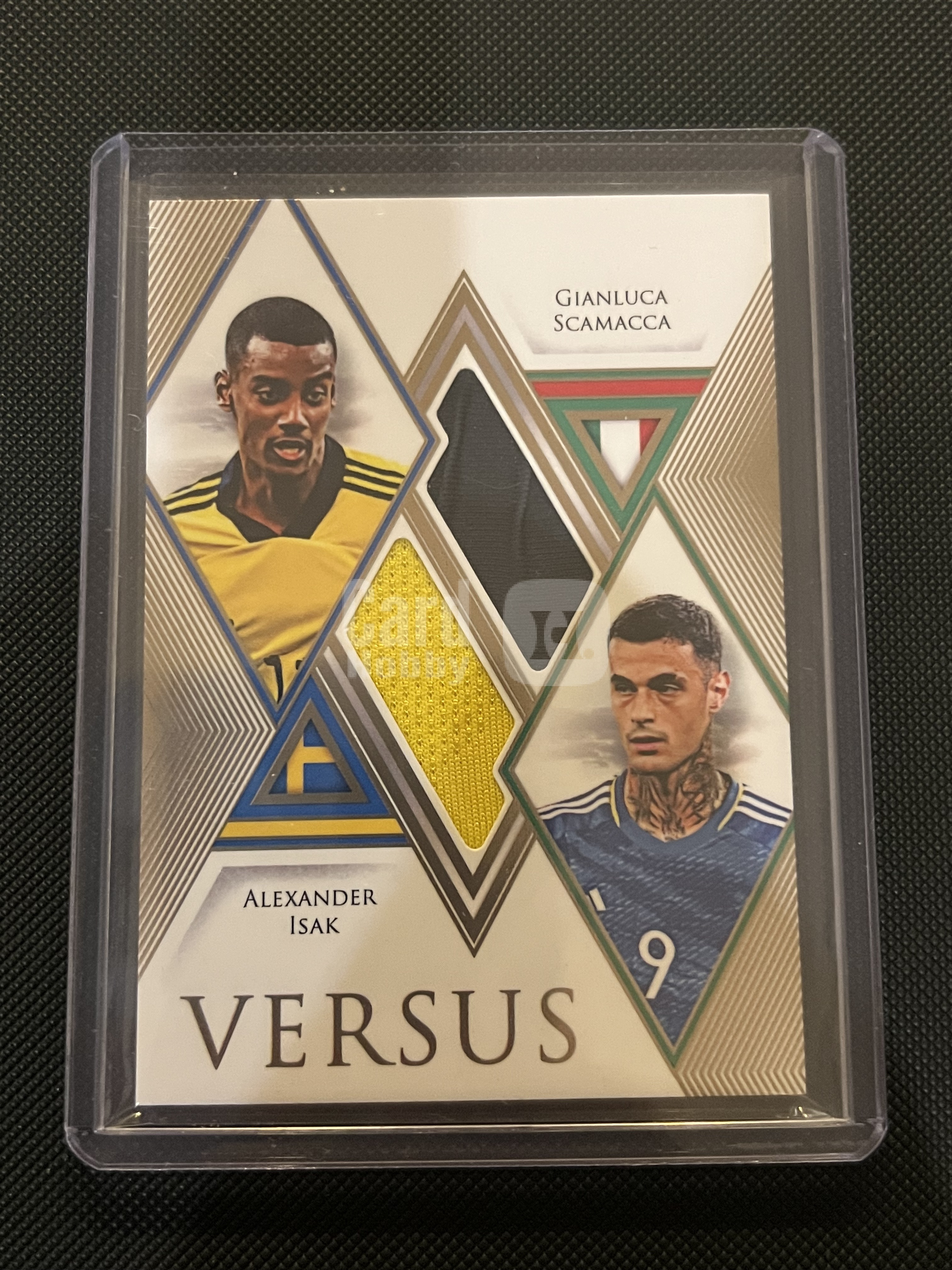 2024 Futera Unique Alexander Isak/Gianluca Scamacca #VS07 双人物料卡 伊萨克、詹卢卡·斯卡马卡 6/20 20编 切割!!凑套必备!!