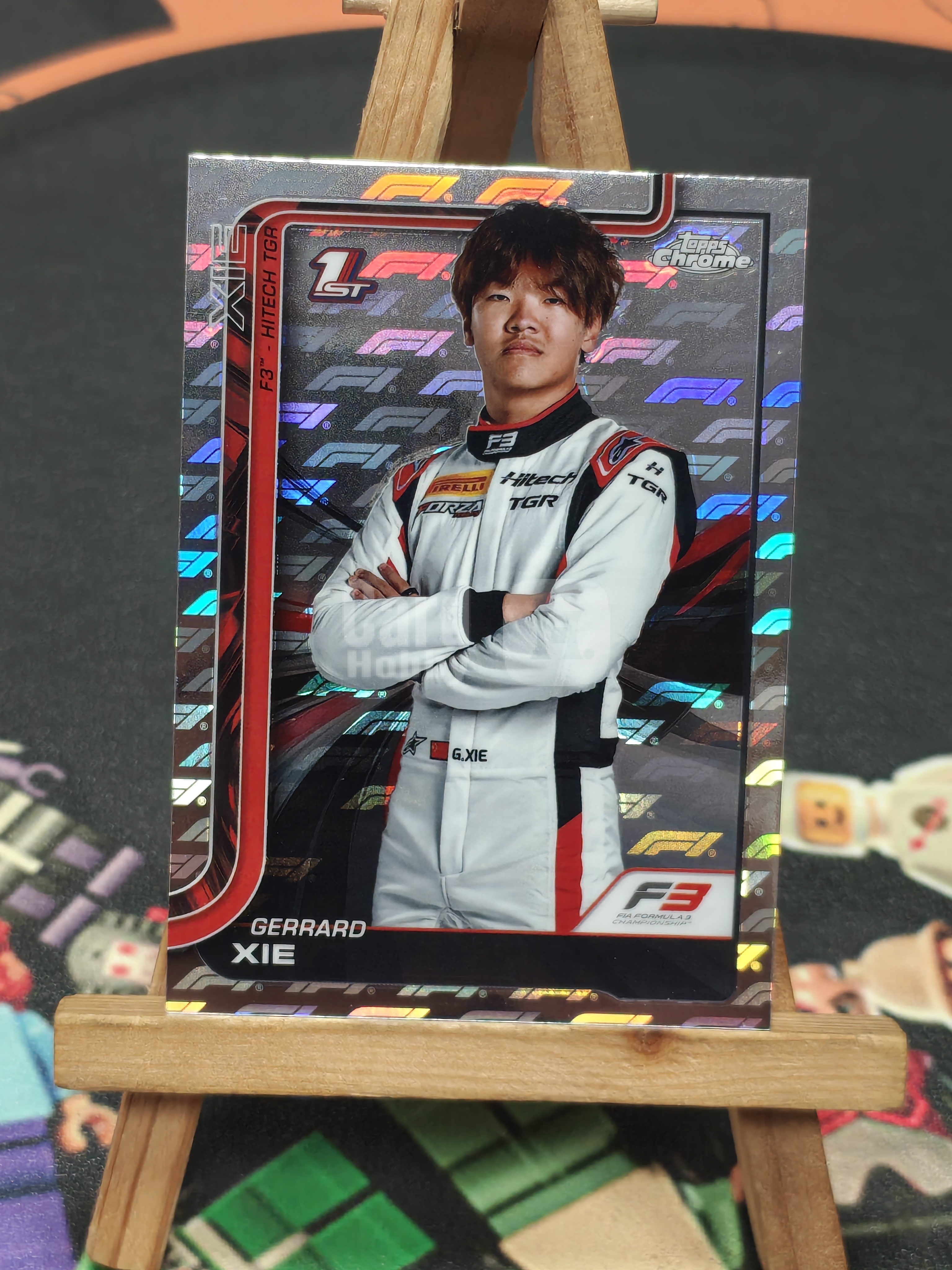 2025 Topps Chrome Gerrard Xie 【科科代卖 荔枝糖浆】谢咏霖 F3 1st 首秀 定妆 Hitech车队 logo折射 卡品如图