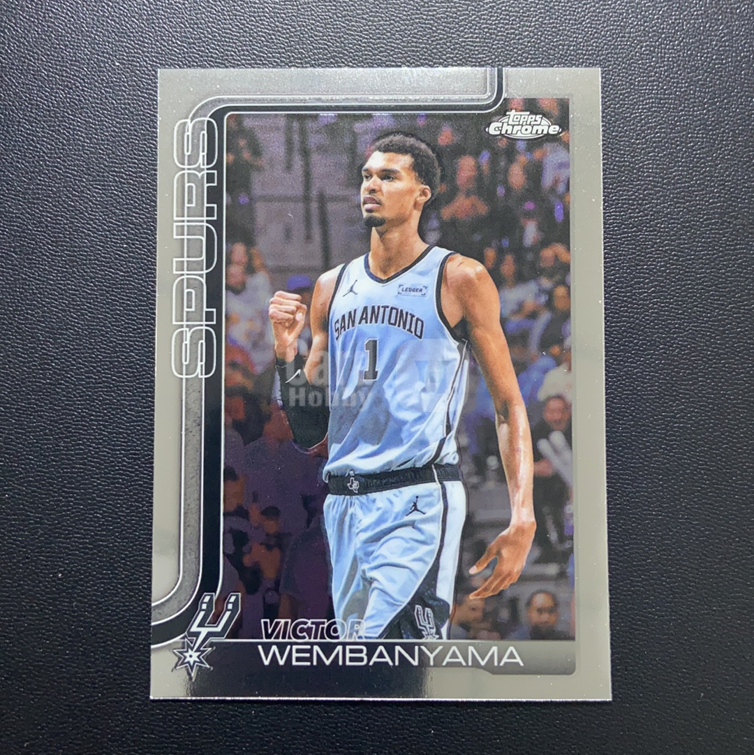 【小牛代拍】2026 Topps chrome update Victor Wembanyama 马刺队 文班亚马 base 只合并当日订单卡品如图(男)