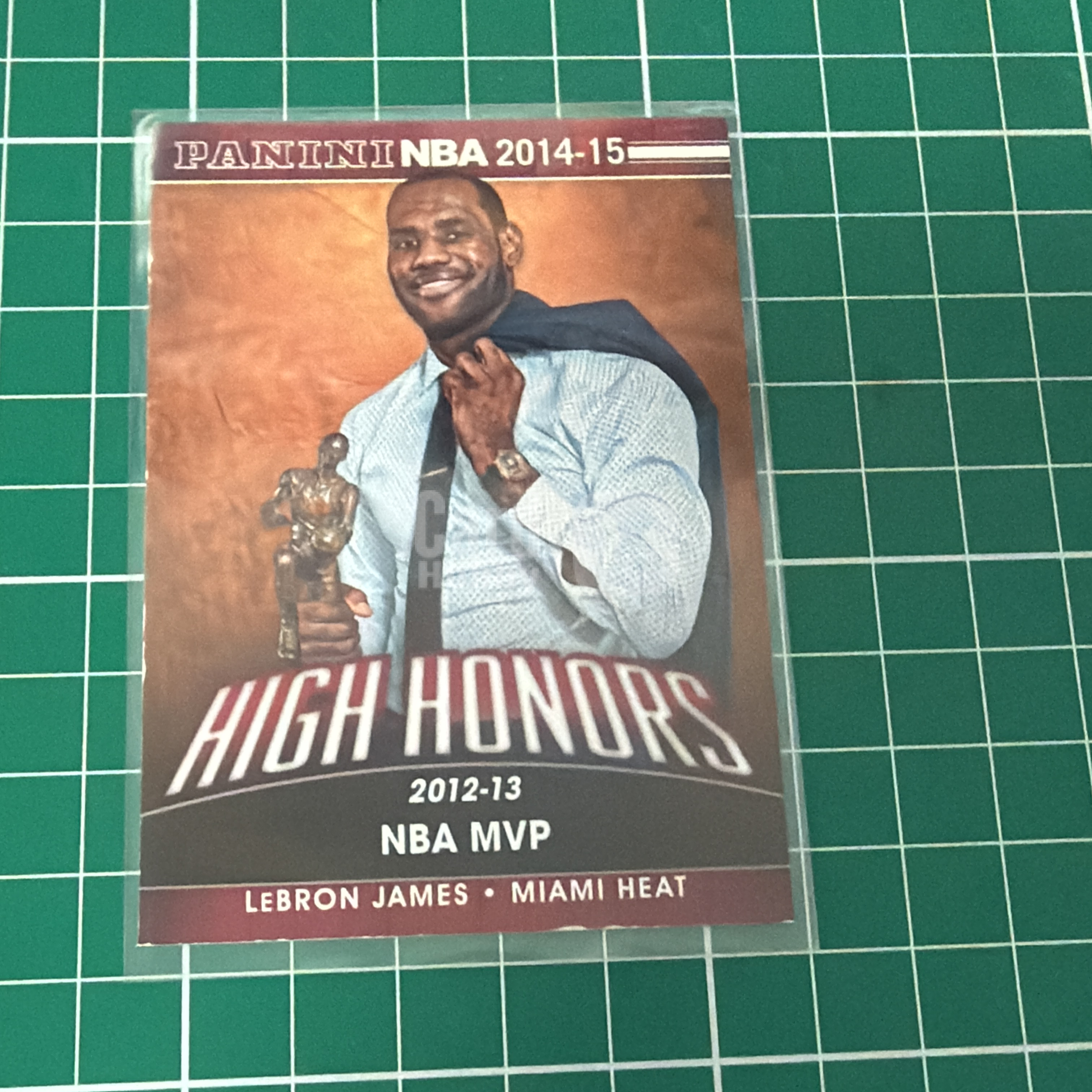 2014-15 Panini Americana LeBron James S.p.a.勒布朗詹姆斯 小皇帝 LBJ 12-13MVP 捧杯特卡 荣誉特卡 十年老卡 绝版卡 稀有大比例 收藏必备 毛边