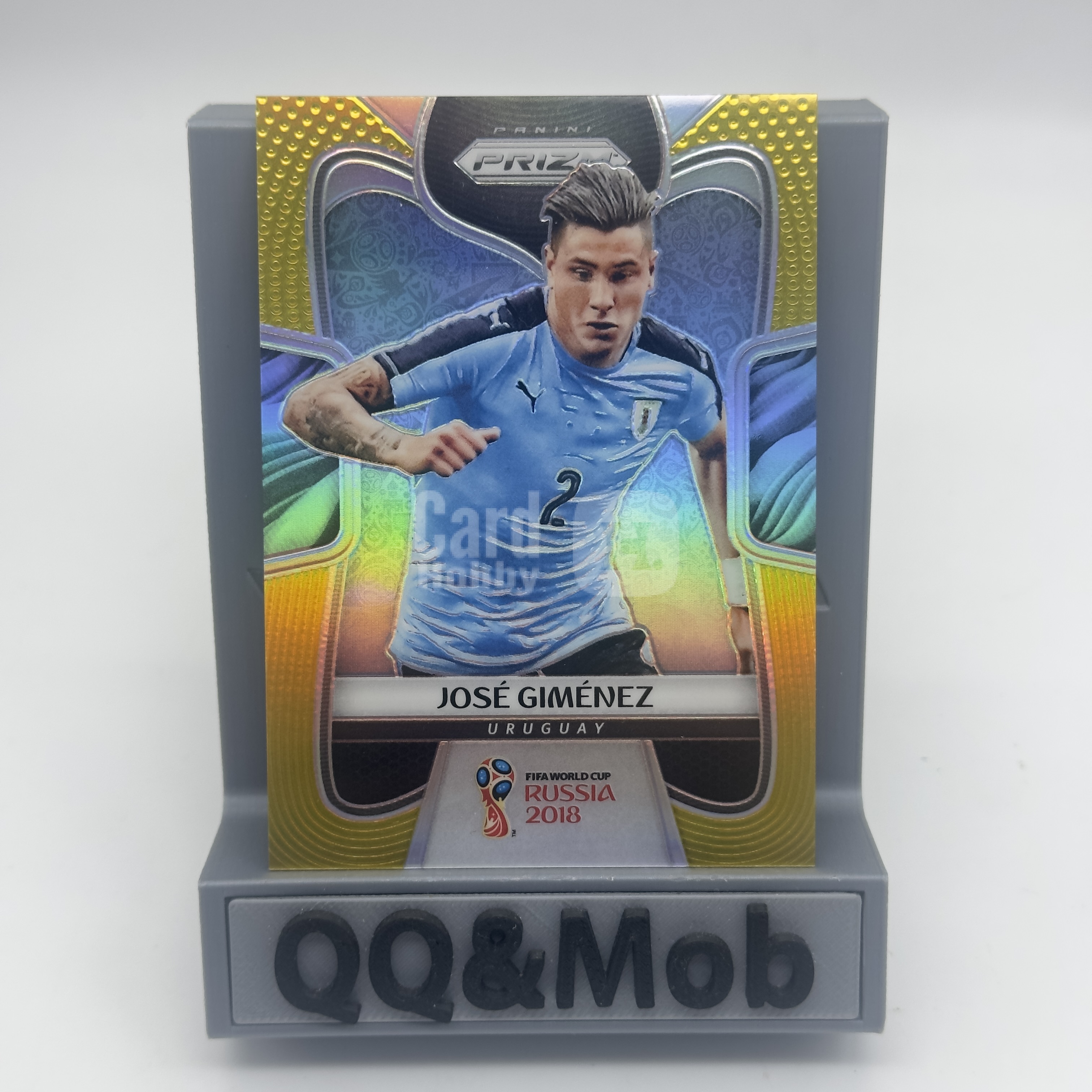 2018 Panini World Cup Prizm Jose Gimenez 世界杯 PZ 乌拉圭 马德里竞技 何塞 希门尼斯 吉梅内斯 7/10编 正金折 低编折射 卡瓦尼苏亚雷斯队友 微瑕如图