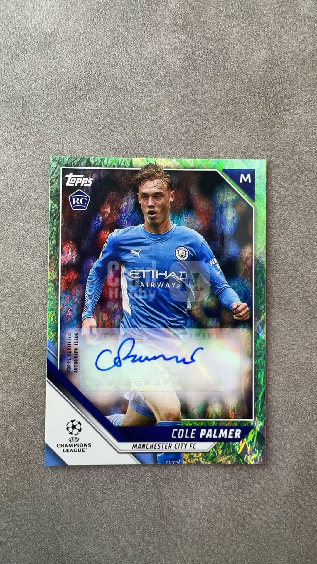 3789【330球星卡实体店代卖】2022 Topps 碧玉 帕尔默 Cole Palmer 曼城 新秀RC 27/50编 签字 AUTO 仅顺丰寄付(UK23)