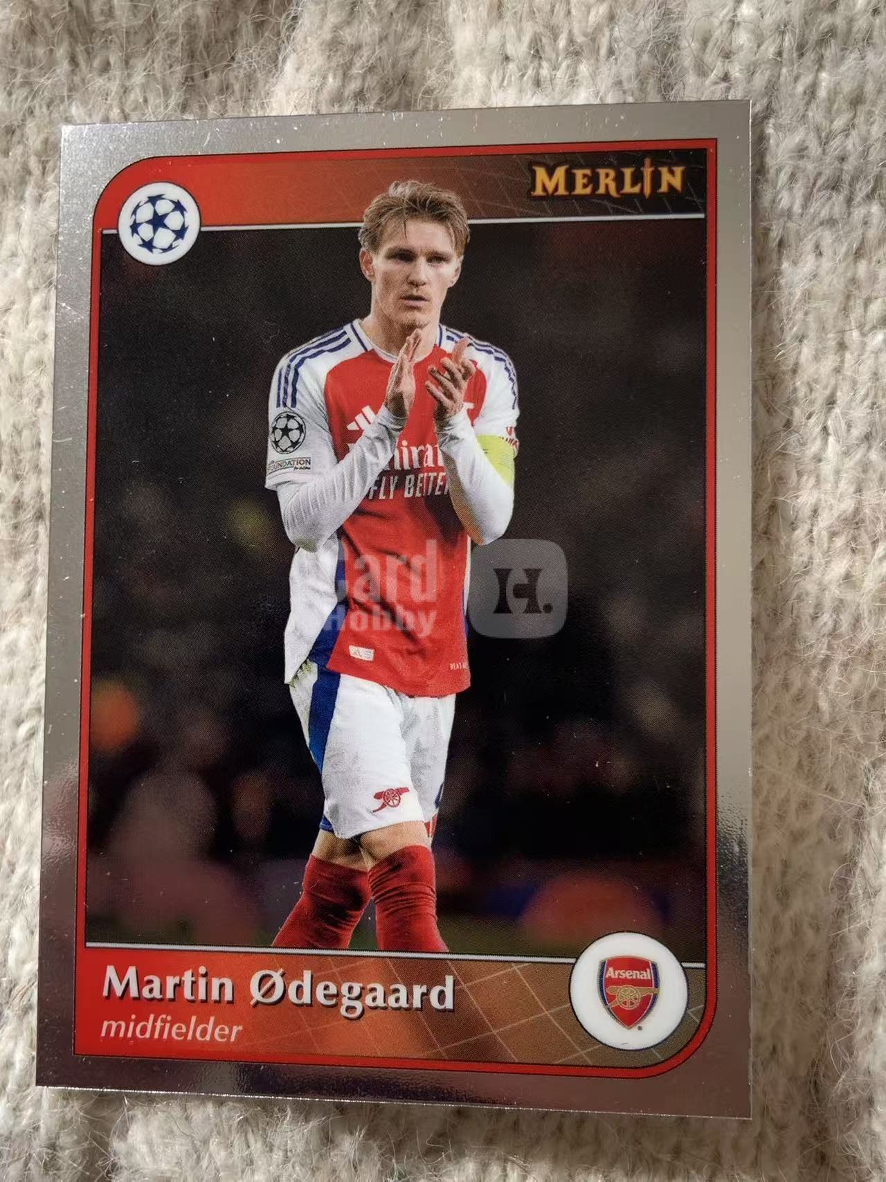 2024 Topps Merlin 梅林 Martin Ødegaard 马丁・厄德高 - 阿森纳队长,中场组织核心,传射出众,球队进攻大脑,凑套必备