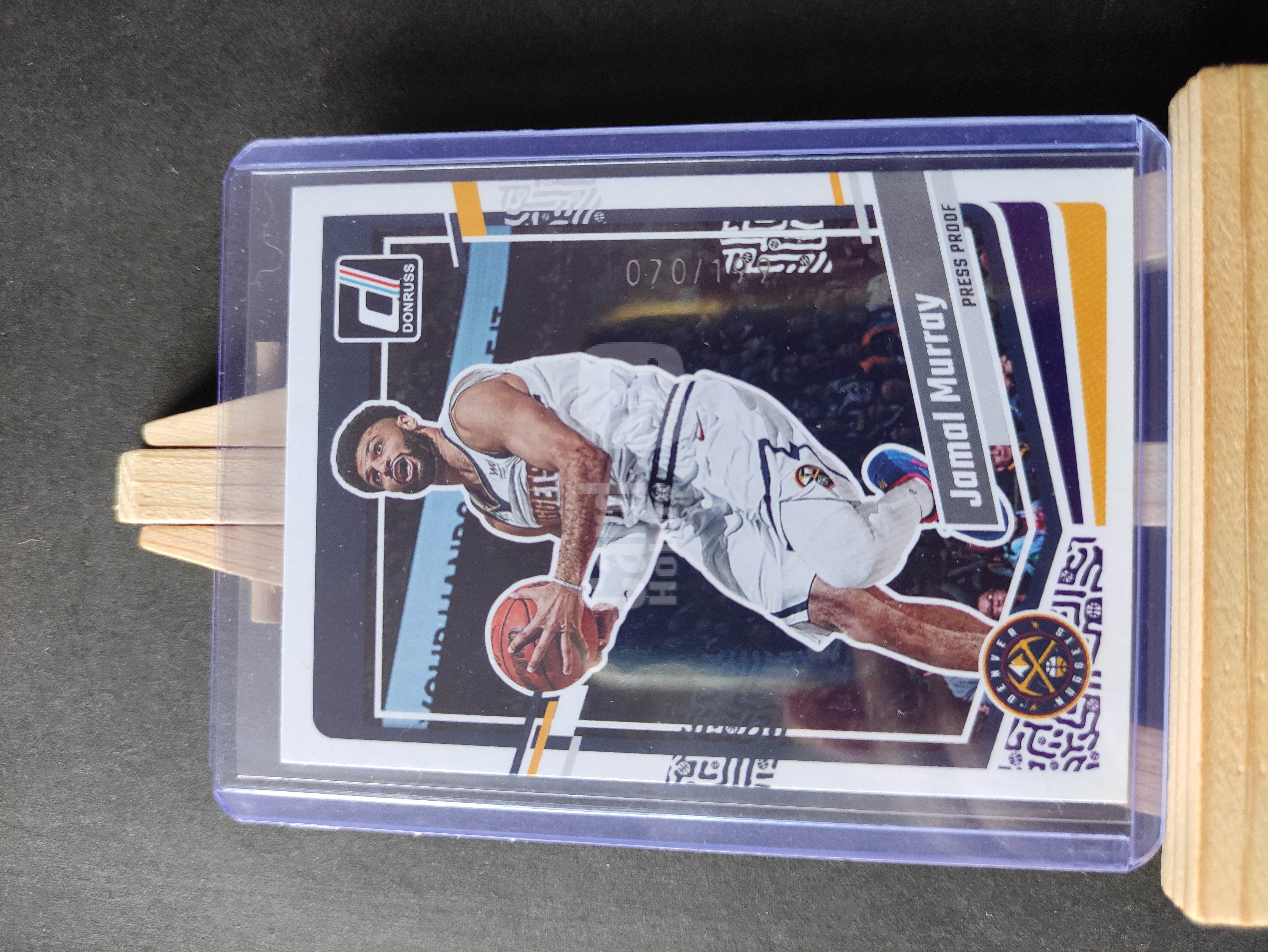 2023-24 Panini Donruss Jamal Murray 【进击卡社】23-24杜蕾斯 白平行 掘金 穆雷 绝杀王 限量070/199编 实卡精美 收藏必备