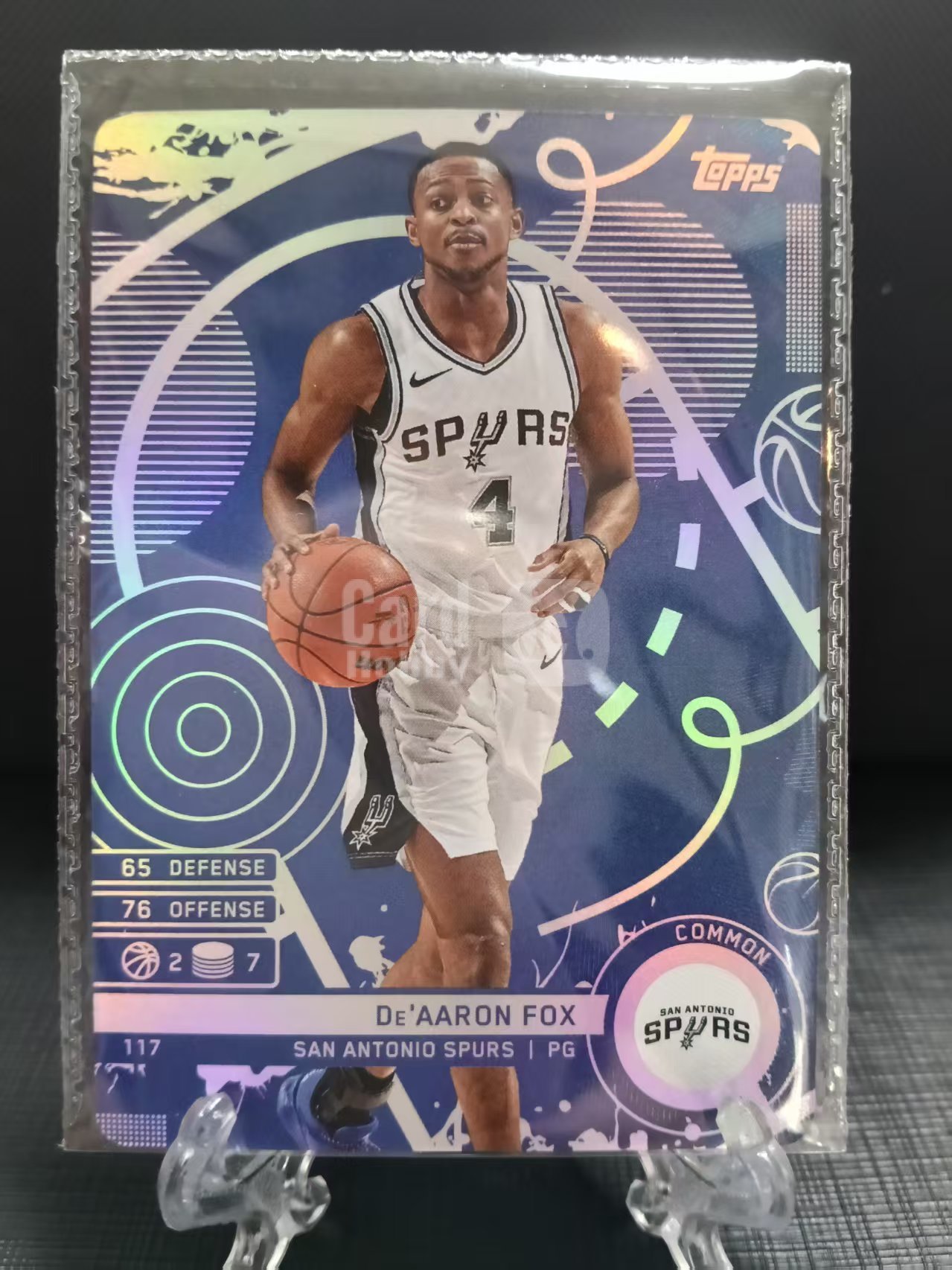2025 Topps Match Attax De'Aaron Fox 卡游 马刺 小狐狸 福克斯 达龙 国王 游戏版 折射 卡品如图